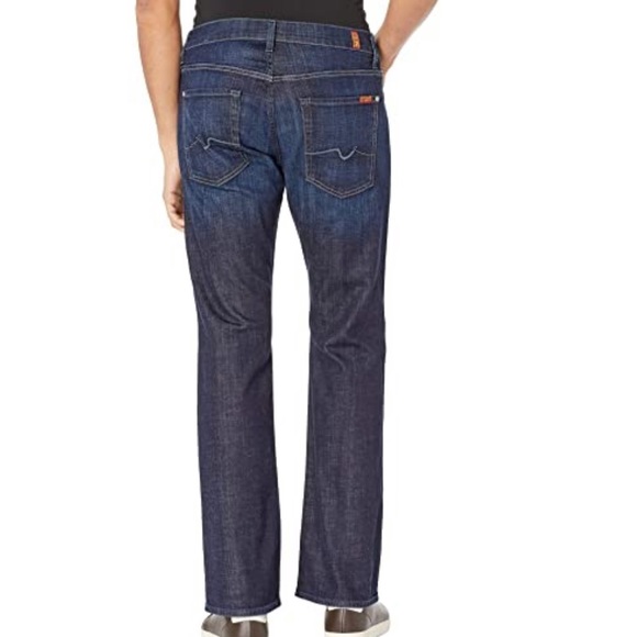7 For All Mankind Brett Slim Bootcut Jeans 36x32.5 - Picture 2 of 9